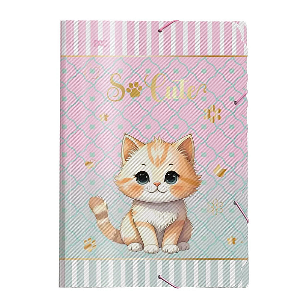 Pasta Escolar Aba Elástico Oficio So Cute - Dac