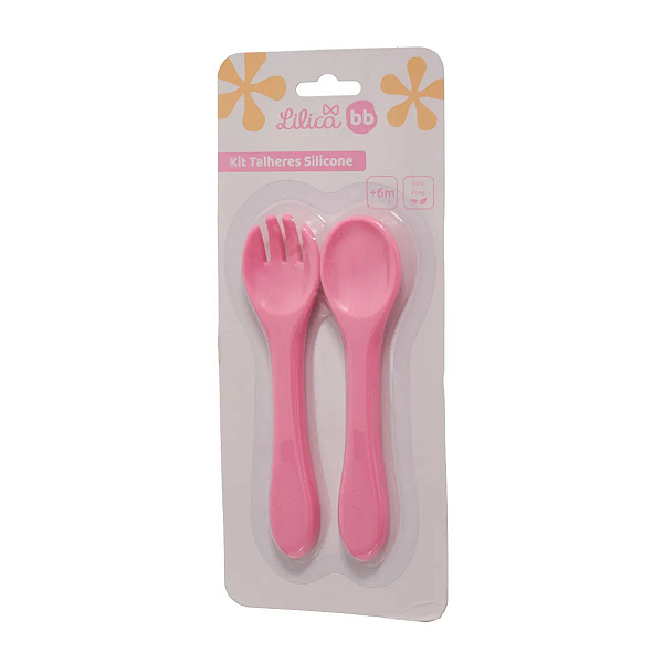 Kit Talheres Infantil Silicone Lilica Ripilica Little