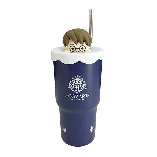 Copo Térmico Topper Harry Potter 600ml - Zona Criativa