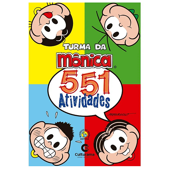 Livro De Atividades Turma Da Mônica 551 Exercícios