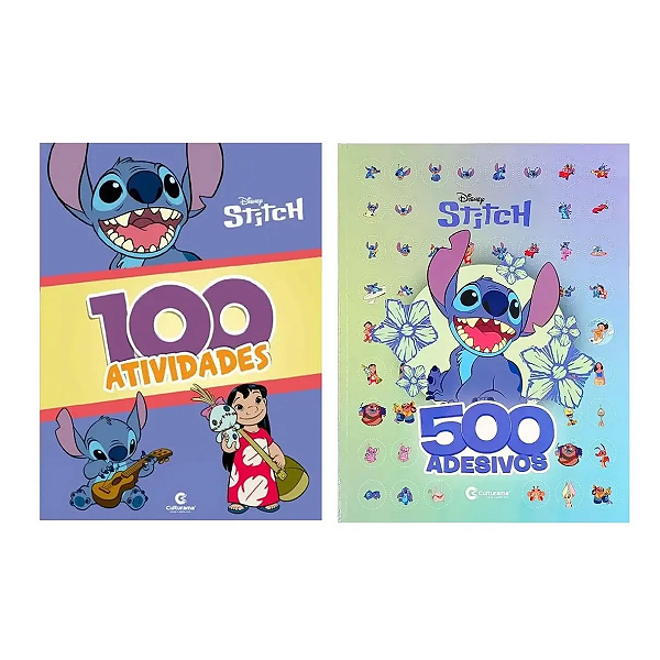 Livros Do Stitch 500 Adesivos E 100 Atividades Disney