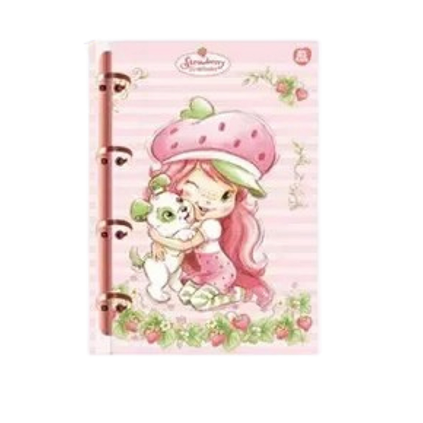 Caderno Argolado Tipo Fichário Moranguinho Animativa