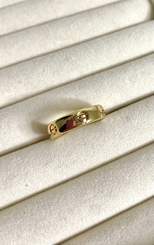 Aliança inspiração Cartier