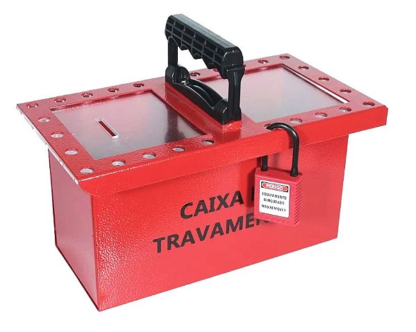 Caixa De Bloqueio Travamento Lockout Nr10 26 Posições Em Aço