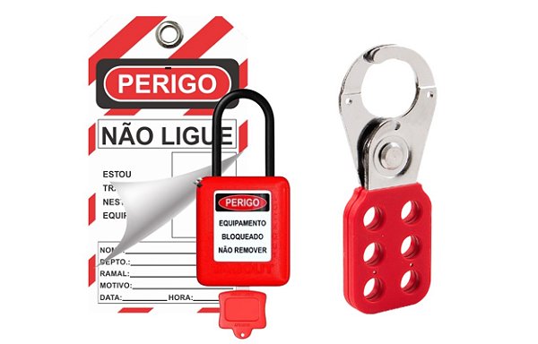 Kit Bloqueio Disjuntor Elétrica Nr10 Nr12 - Loto
