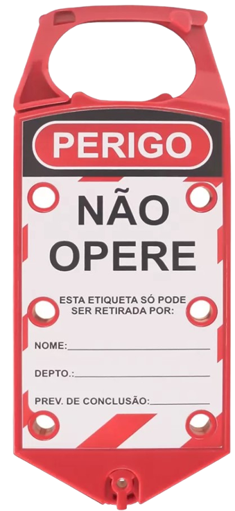 1 Garra Bloqueio Com Cartão Etiqueta Segurança Nr10