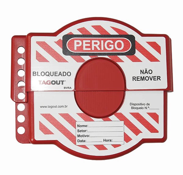 Bloqueio Ajustável Para Válvulas 1 A 6 Nr12 / Loto