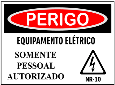 Adesivo Painel Elétrico Nr10 Nr12 Acesso Restrito