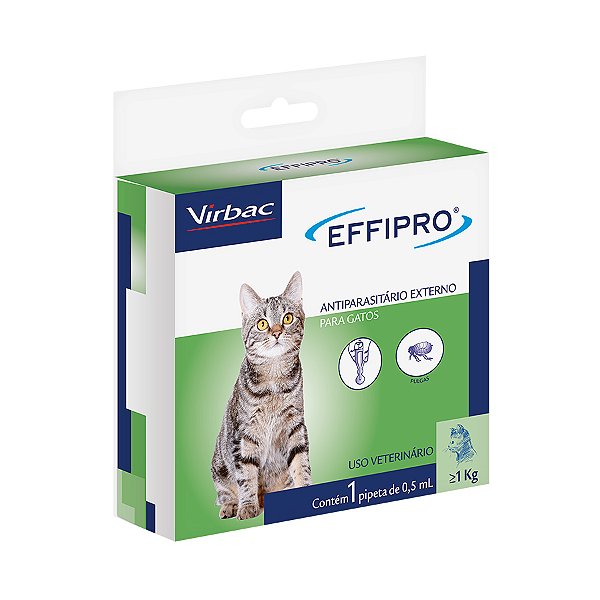 Antiparasitário Virbac Effipro para Gatos 0,5 ml