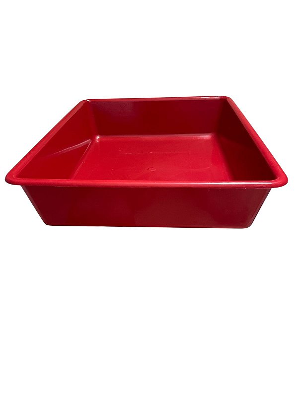 Bandeja Higiênica Vermelha para Gatos Tamanho P