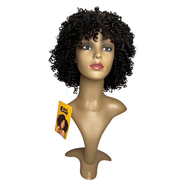 Peruca Wig Fibra Orgânica Leila 23cm Black Beauty