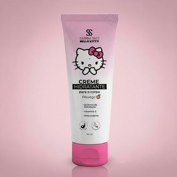 Creme Hidratante Corporal Pêssego Sabrina Sato Hello Kitty 150ml