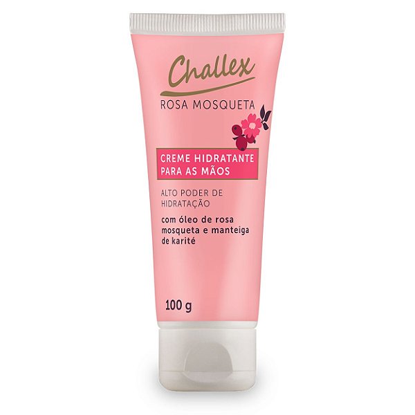 Creme Hidratante para Mãos Rosa Mosqueta e Karité Challex 100g