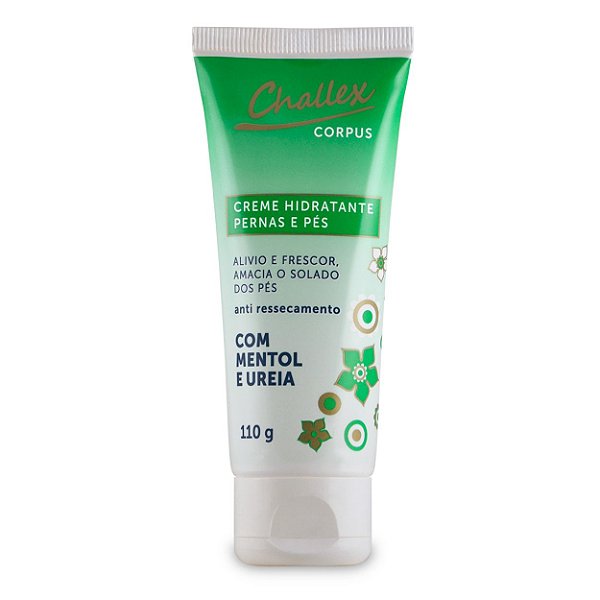 Creme Hidratante Pernas e Pés Mentol e Ureia Challex 110g