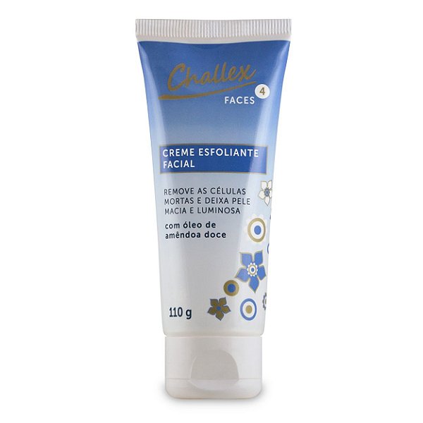 Creme Esfoliante Facial Óleo de Amêndoa Doce Challex 110g