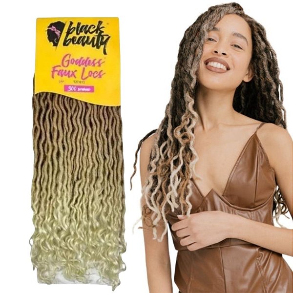 Cabelo Fibra Sintetica Goddess Faux Locs 60cm
