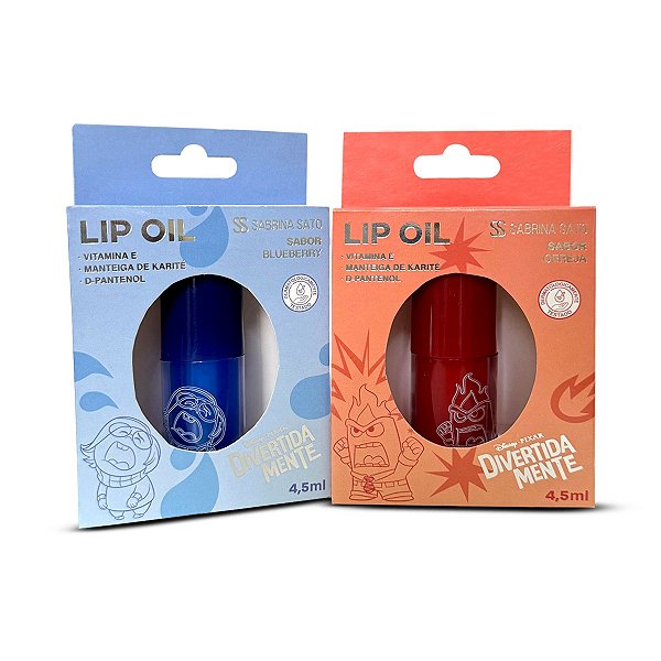 Kit Lip Oil Raiva e Tristeza Divertida Mente & Sabrina Sato