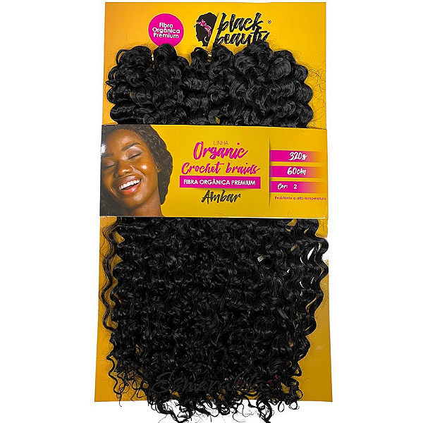 Cabelo Orgânico Crochet Braid Âmbar 60Cm