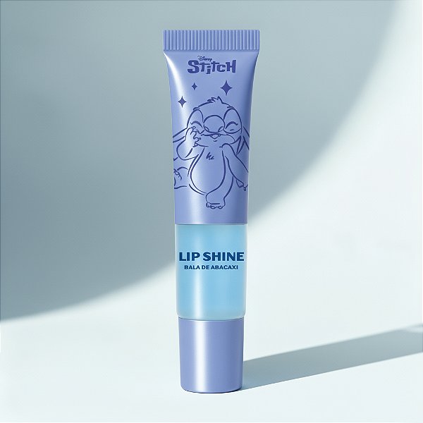 Lip Shine Stitch Bala de Abacaxi - Stitch Disney 8ml