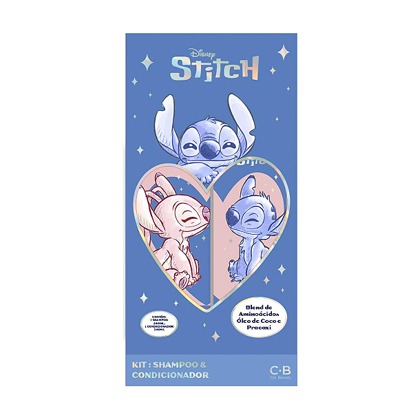 Kit Shampoo Angel e Condicionador Stitch - Stitch Disney 280ml cada