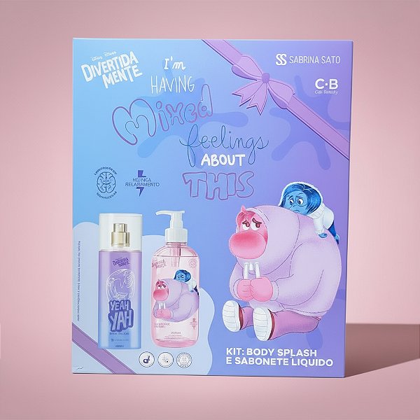 Kit Body Splash Tédio + Sabonete Líquido Vergonha e Tristeza Divertida Mente & Sabrina Sato