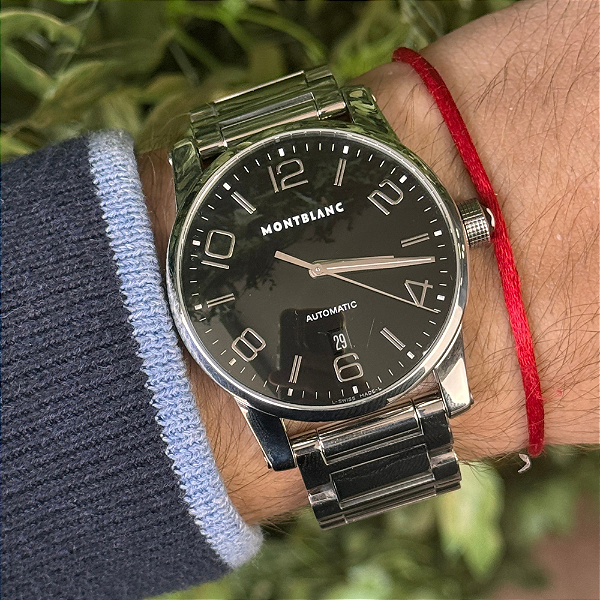 Montblanc Timewalker Preto Aço | Automático 7070 | 43mm | 2012-2016 | Caixa e Certificados Palazzo