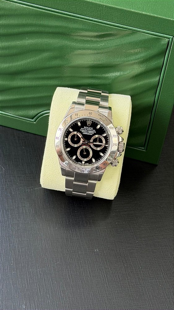ROLEX DAYTONA AÇO BLACK DIAL