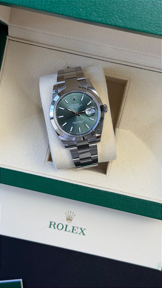 ROLEX DATEJUST GREEN DIAL