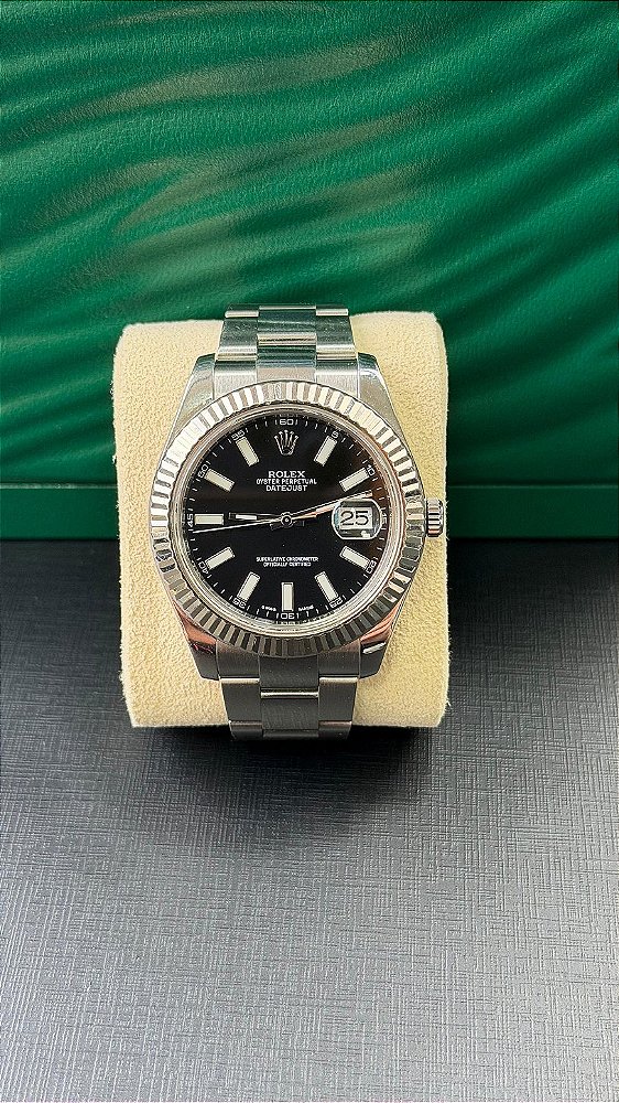 ROLEX DATEJUST BLACK DIAL