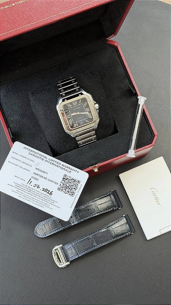 CARTIER SANTOS LARGE BLUE