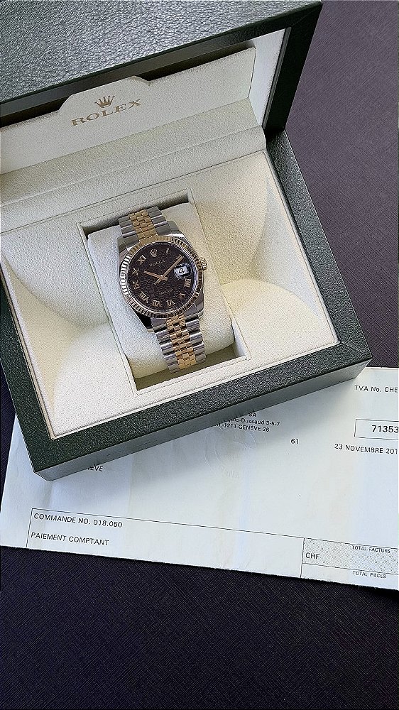 ROLEX DATEJUST 36 MISTO BLACK