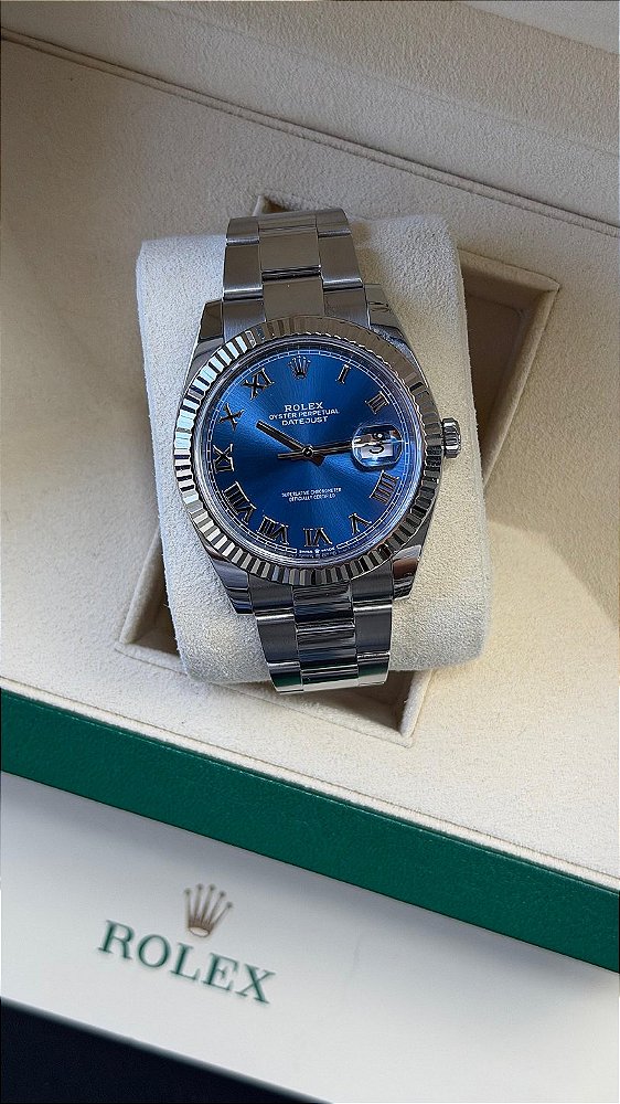 ROLEX DATEJUST AZURRO