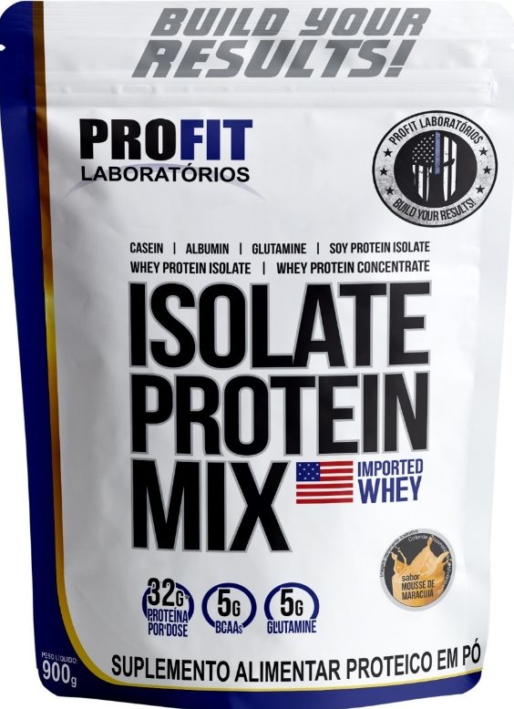 Suplemento Em Pó Profit Labs Isolate Protein Mix Whey Sabor Baunilha Em Sachê De 900g