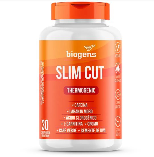 Slim Cut Termogênico Concentrado Laranja Moro Biogens 30 Tabletes