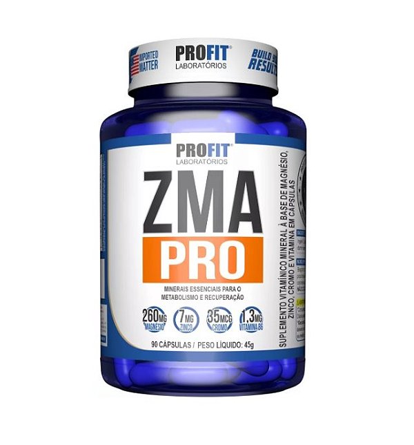 Zma Pro - Com Picolinato De Cromo - 90 Cápsulas - Profit F