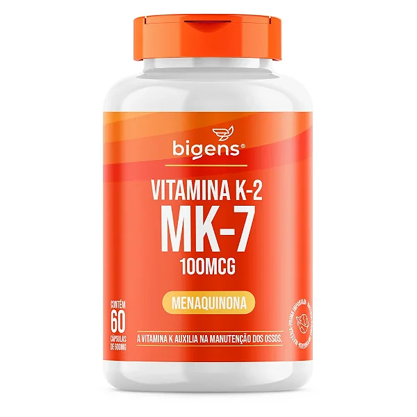 Vitamina K2 MK-7 100mcg – Bigens – 60 cápsulas