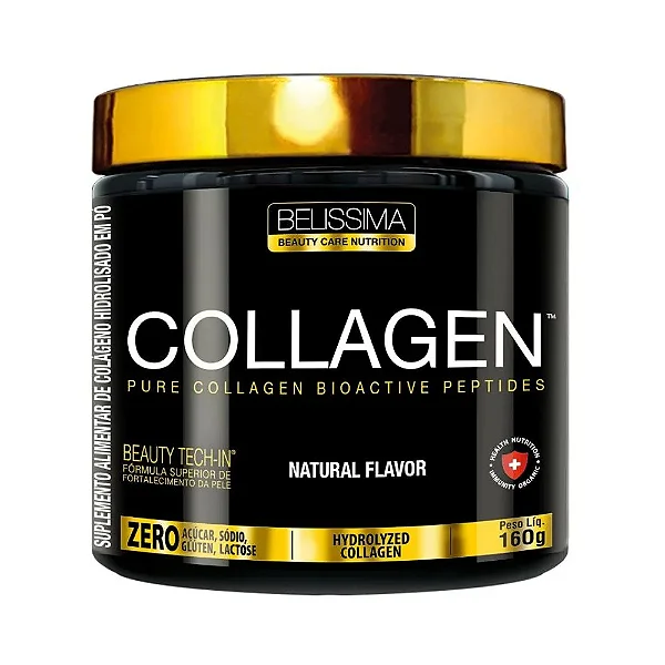 Beauty Creatine Collagen Belíssima – 150g – Sabor Natural – Zero Açúcar