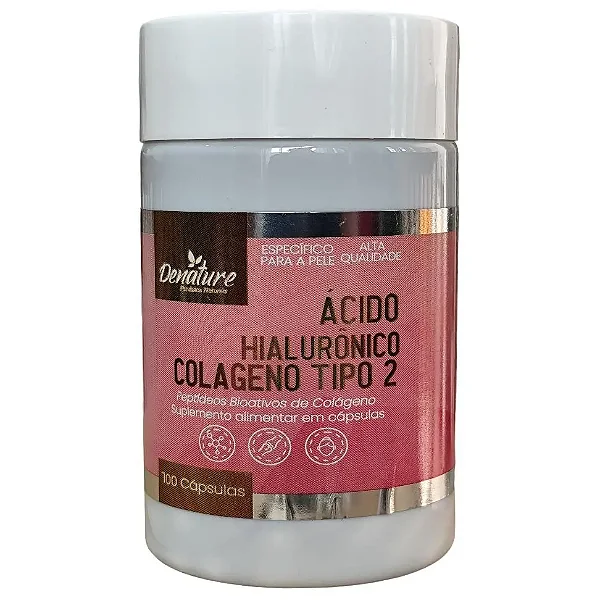 Ácido Hialurônico + Colágeno Tipo II – 100 cápsulas