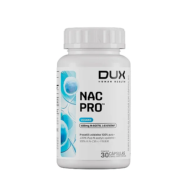 NAC PRO Dux – 600 mg | 30 Cápsulas Veganas