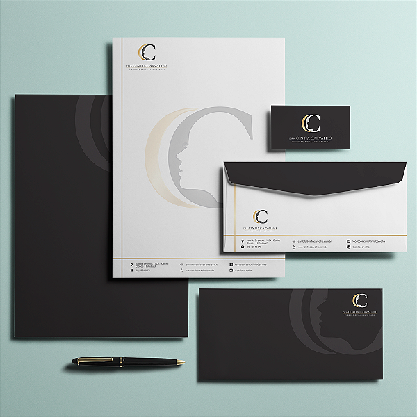 Kit Completo de Identidade Visual para Clínicas e Consultórios Médicos: Logotipo Personalizado, Cartão de Visita, Papel Timbrado, Envelope Saco, Receituário, Pasta Personalizada e Criação de Site Profissional para Médicos.