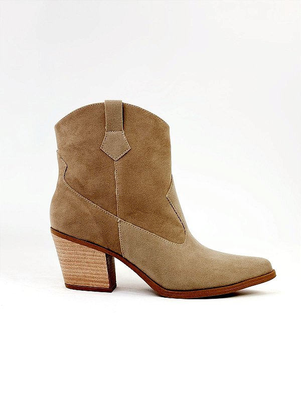 Bota Feminina Western Kira - Taupe