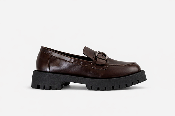 Mocassim Feminino Tratorado Jane - Café