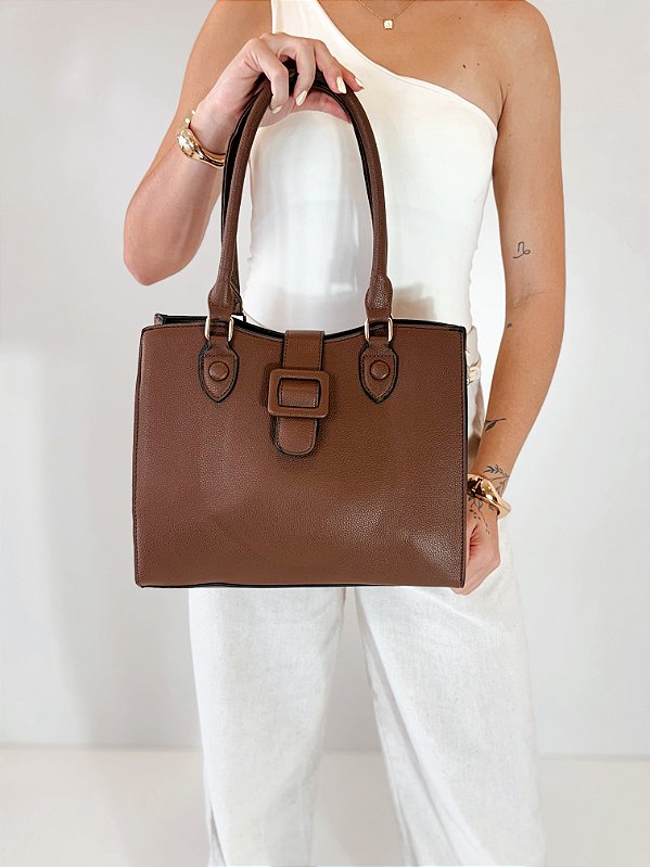 Bolsa Feminina Estruturada Marcela – Café