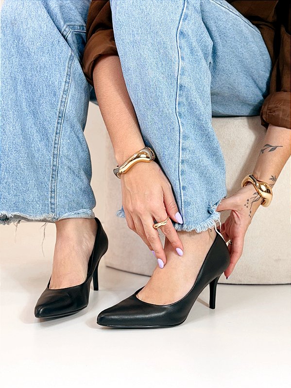 Scarpin Feminino Verônica – Preto