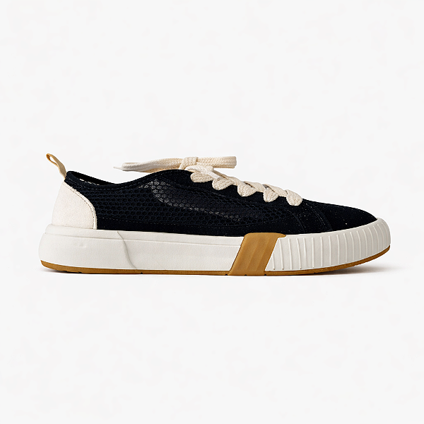 Tênis Feminino Aspen – Preto e Bege