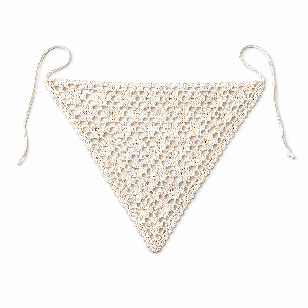 Lenço Feminino Alba – Crochê Bege