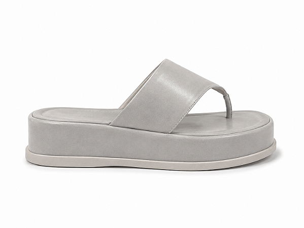 Sandália Flatform Feminina Aurora – Off White