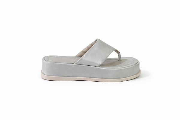 Sandália Flatform Feminina Aurora – Off White