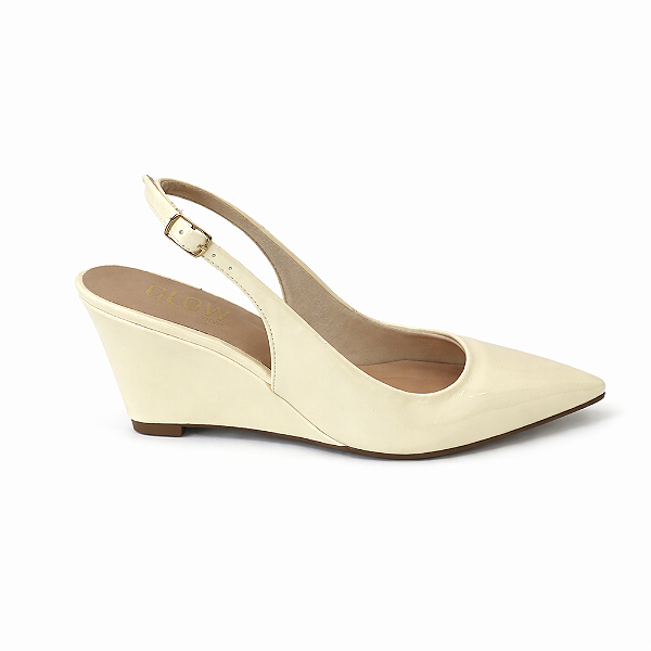 Scarpin Slingback Feminino Elara – Manteiga