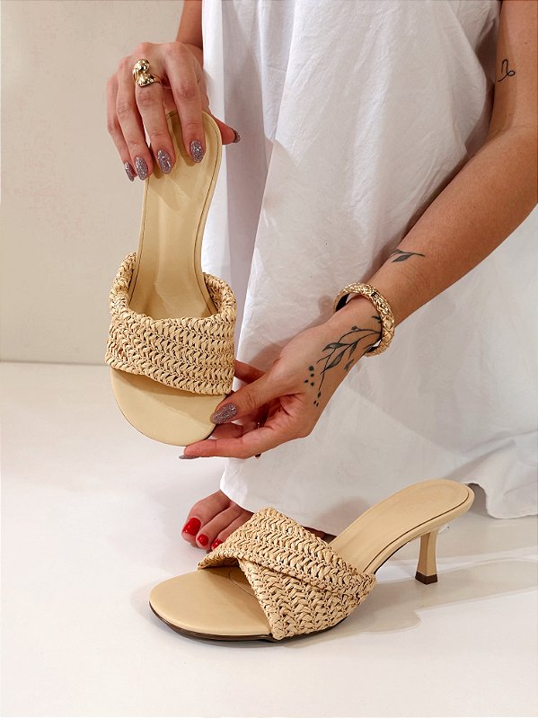 Tamanco Feminino Estela – Palha